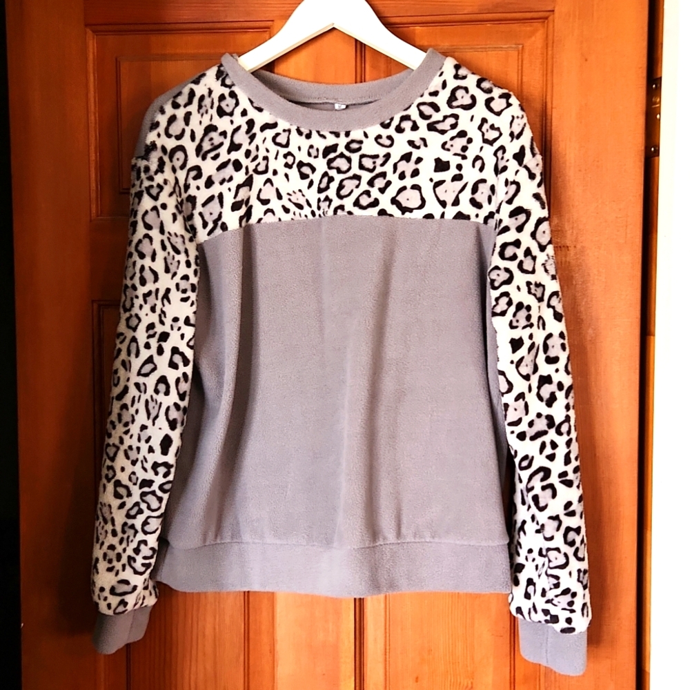 Soft fuzzy sweatshirt